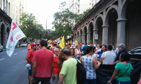 Passeata durante o Fórum Social Mundial Passeata durante o Fórum Social Mundial