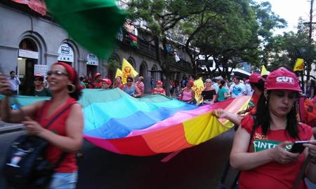 Passeata durante o Fórum Social Mundial Passeata durante o Fórum Social Mundial