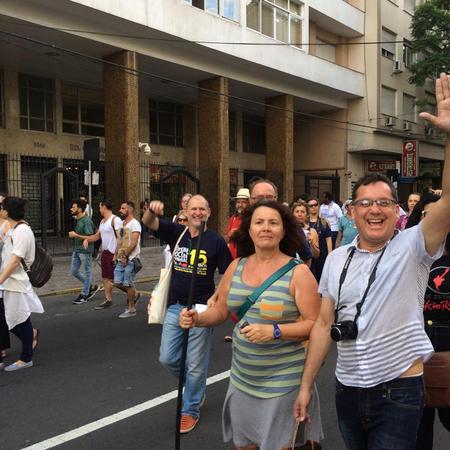Passeata durante o Fórum Social Mundial Passeata durante o Fórum Social Mundial